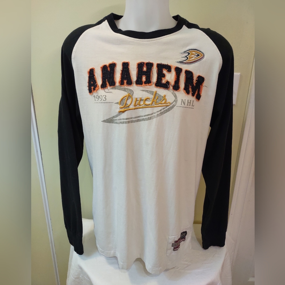 Vintage CCM Anaheim Ducks Old Time Hockey Jersey Large